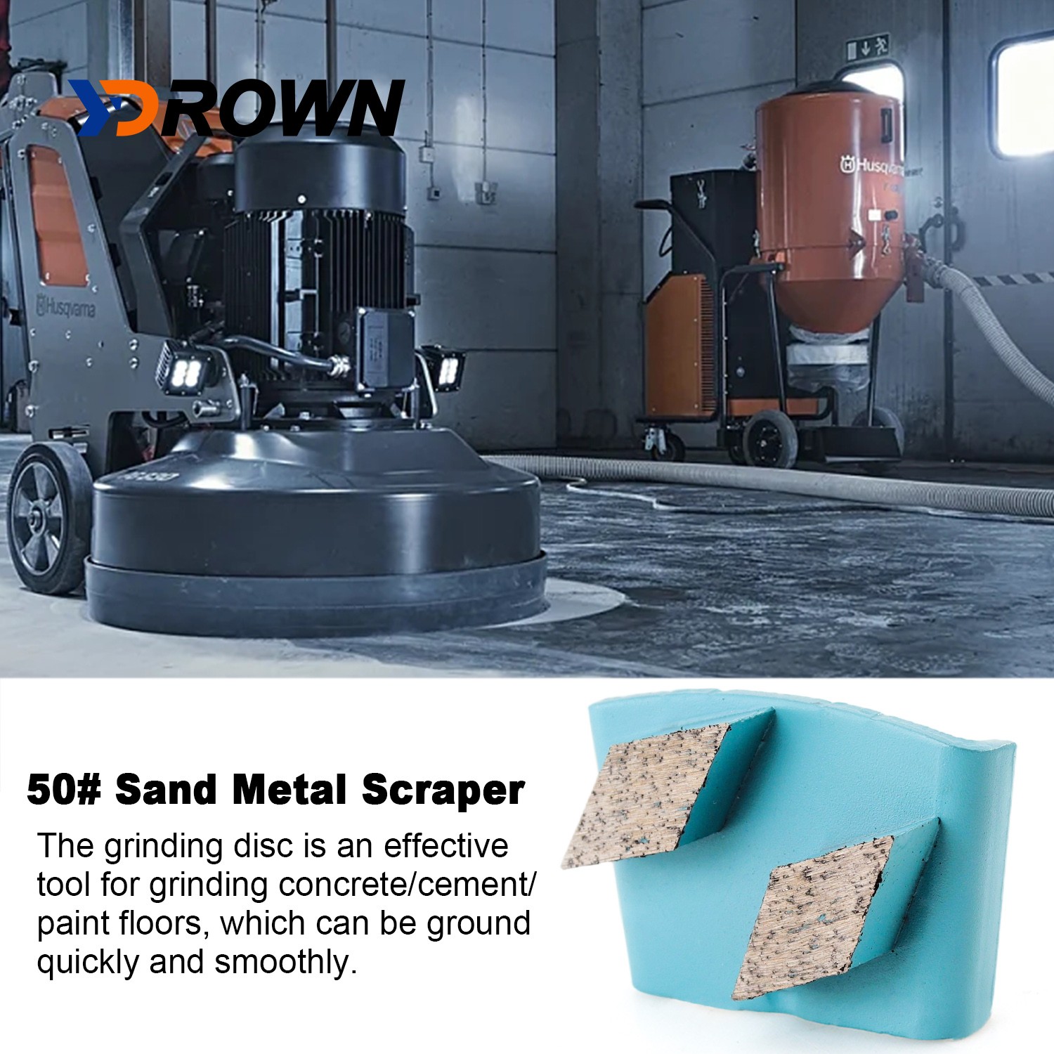 Trapezoid Metal Bonded Segments Diamond Grinding Pads for Concrete Floor Machine