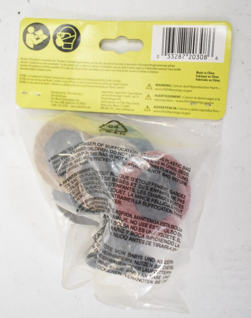 Ryobi 7 Piece Surface Conditioning & Sanding Set A91701 30000 RPM 1/4″ Shank