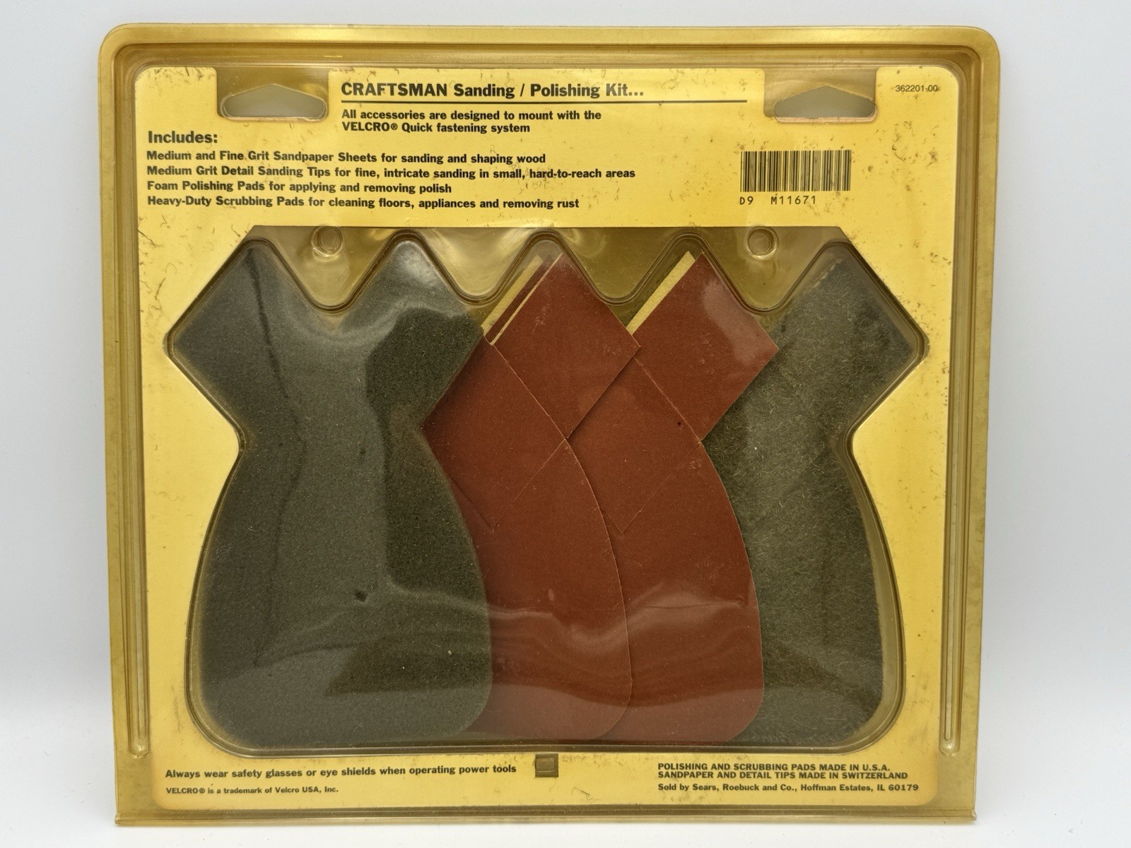 Set Of 2 NOS Sears Craftsman Sanding Polishing Kit For Craftsman Mouse Sanders