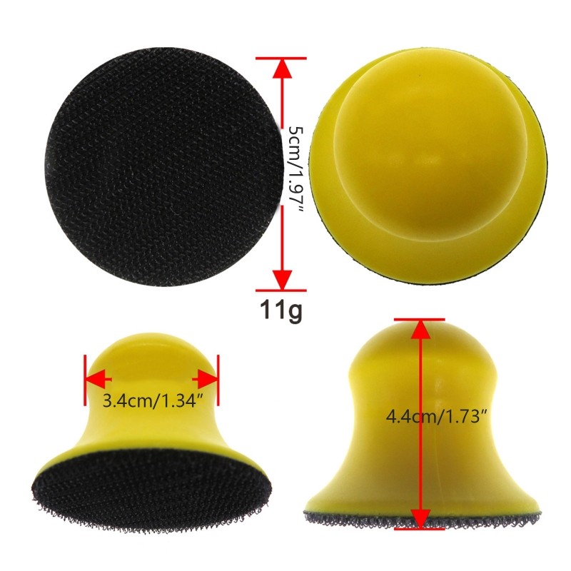 Manual Grinding and Polishing Disc 2 Inches 50mm Self-adhesive Back Velvet