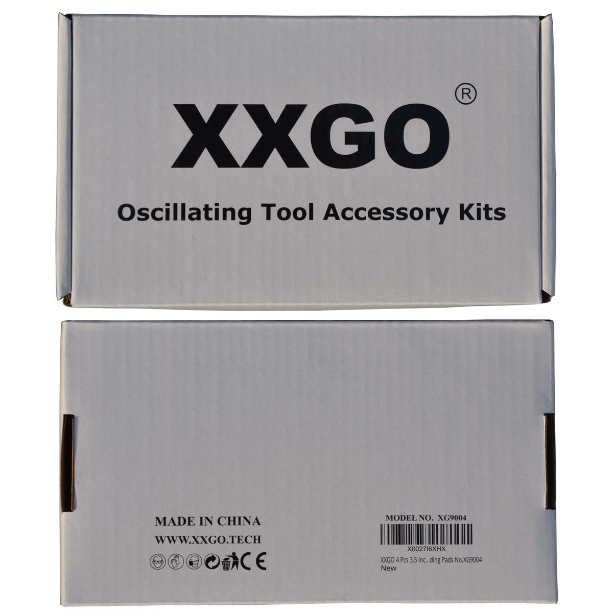 XXGO 4 Pcs 3.5 Inch 90mm Hook 3-1/2 Triangle Sanding Pads – 4 Pcs, Black