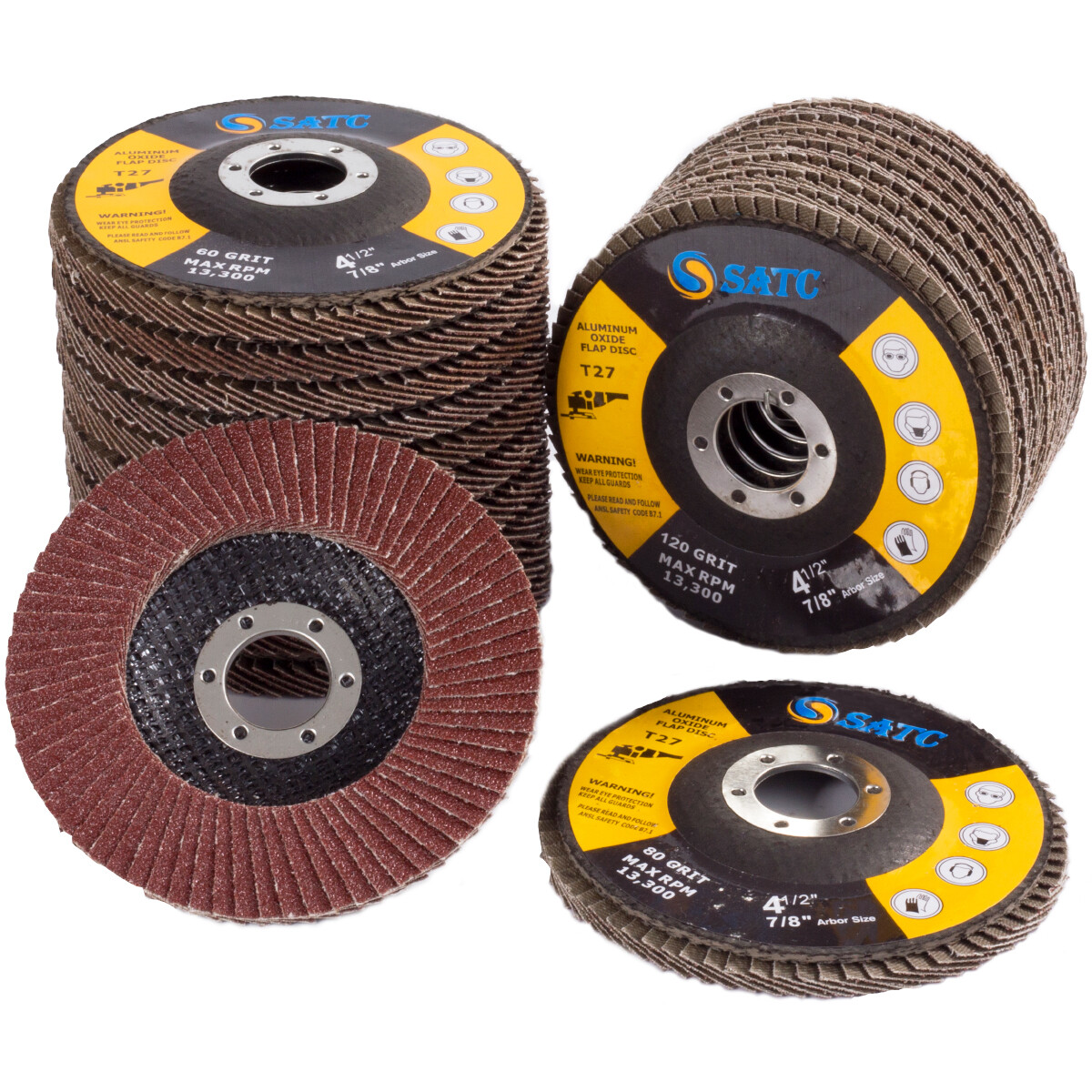 4.5 Inch Flap Disc 4-1/2″ 40 60 80 120 Grit Angle Grinder Sanding Grinding Wheel
