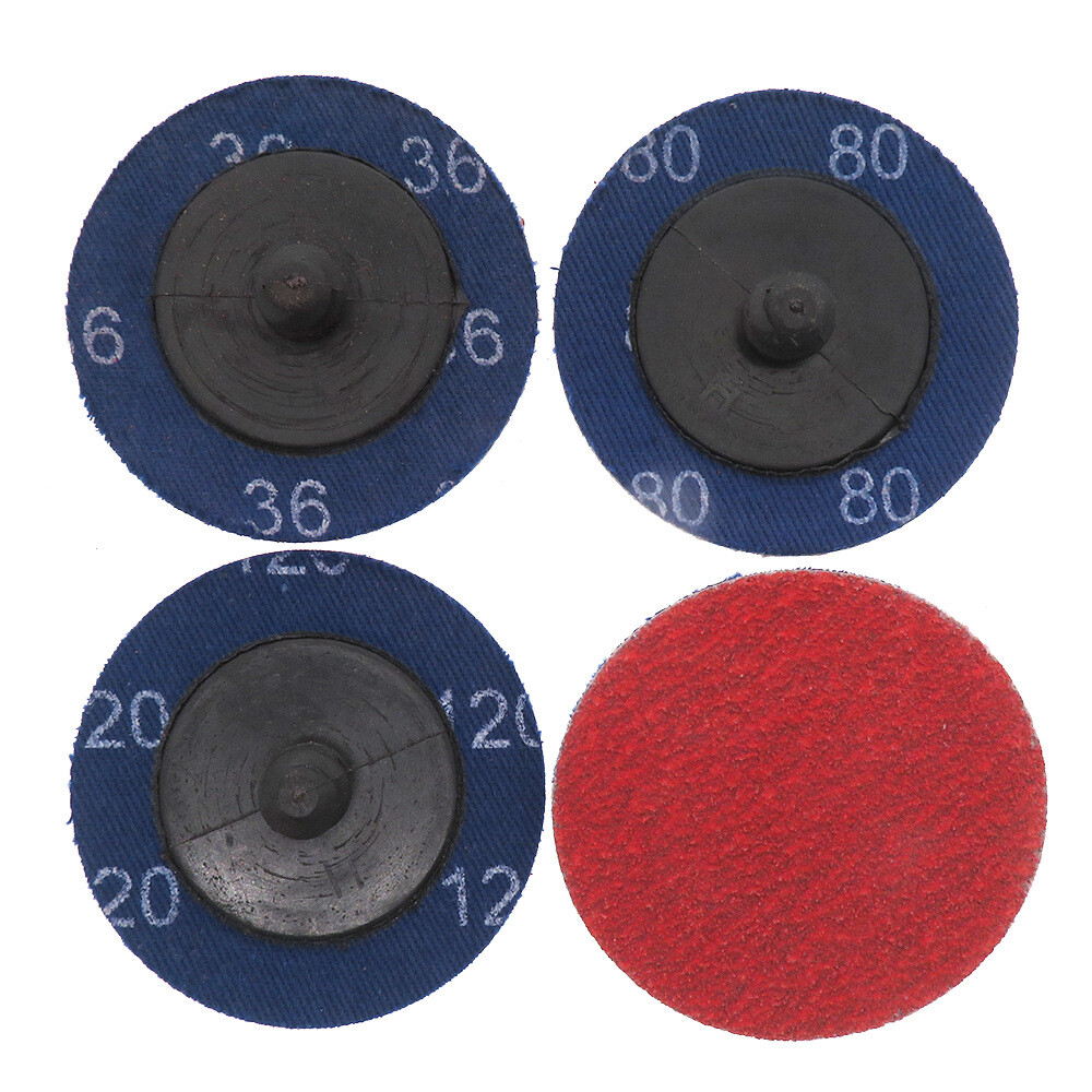 2 Inch 50mm Sanding Discs Roll Lock Quick Change Grinding Disc 36/80/120 Grit