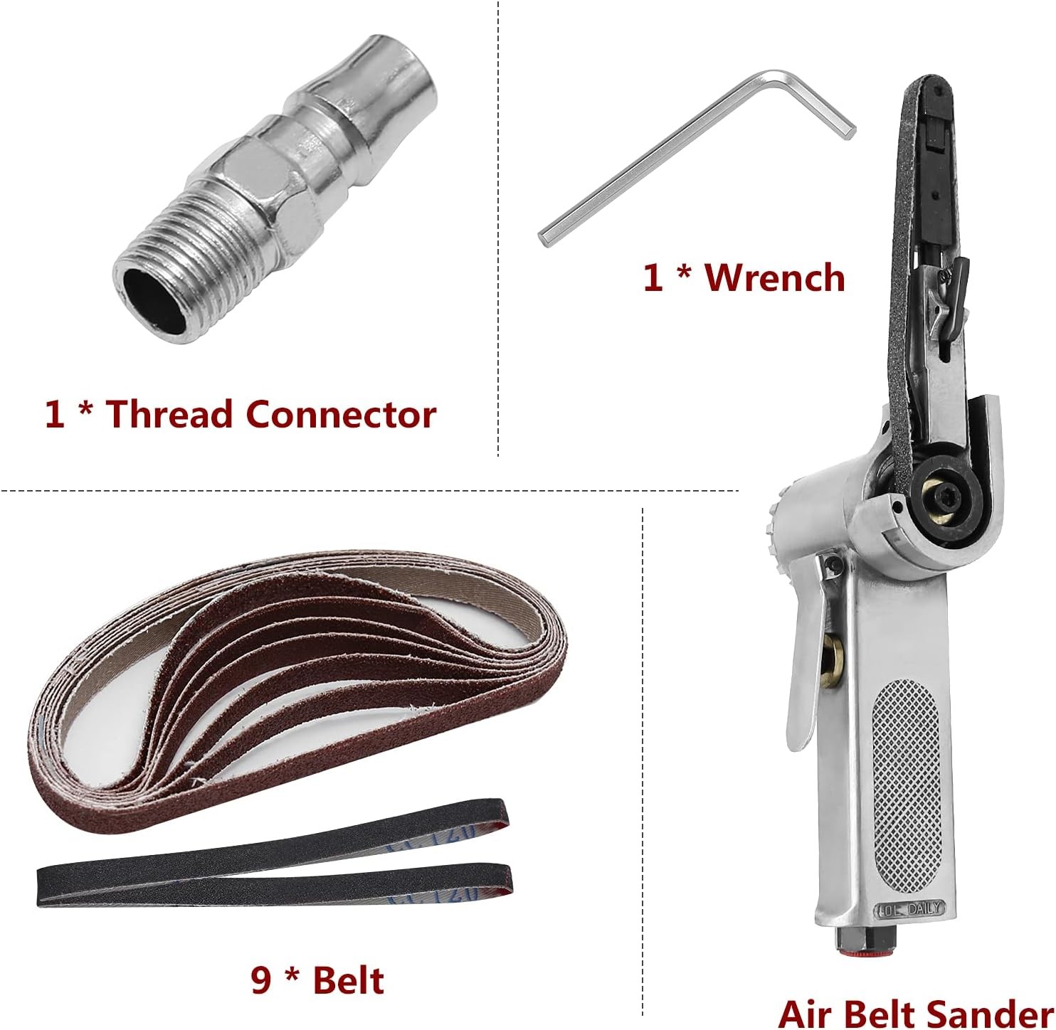 Mini Handheld Angle Grinder Industrial Pneumatic Tool Air Belt Sander…