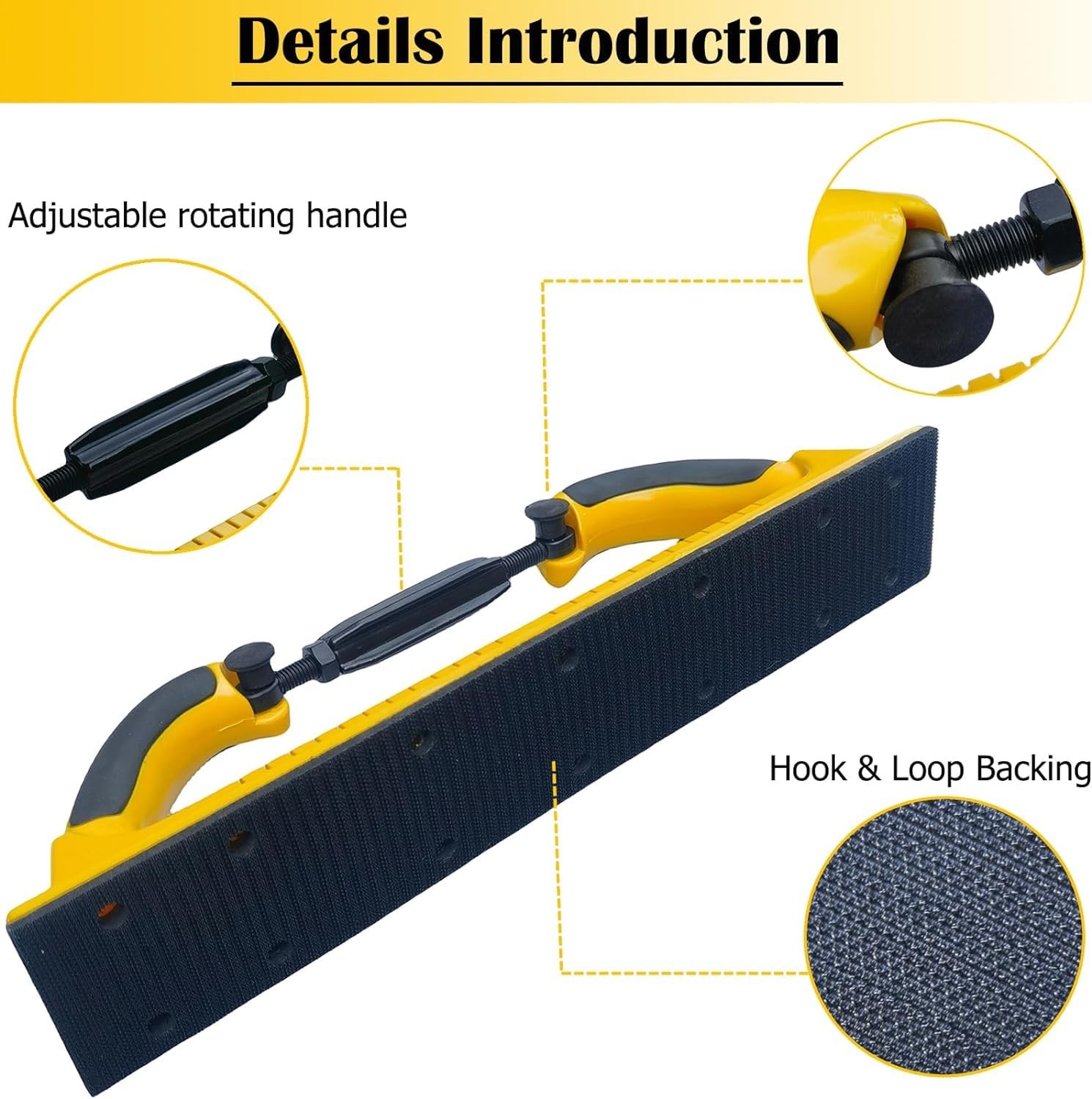 “Toromp Adjustable Longboard Sanding File Block 2-3/4″”x15-3/4″” w/ Hook & Loop”