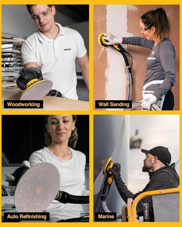 Professional 6″ Hook and Loop Sanding Discs 80 Grit