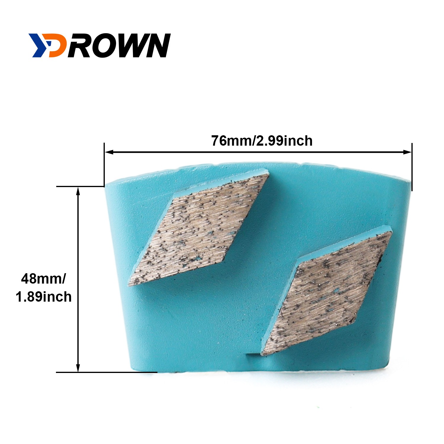 Trapezoid Metal Bonded Segments Diamond Grinding Pads for Concrete Floor Machine