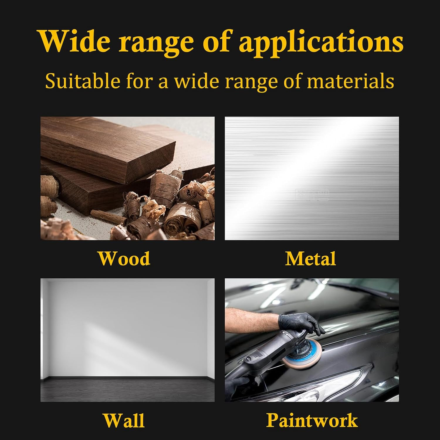 9 Inch 6 Hole Sanding Discs 60 Grit Hook and Loop Sandpaper Ideal for Drywall Sa