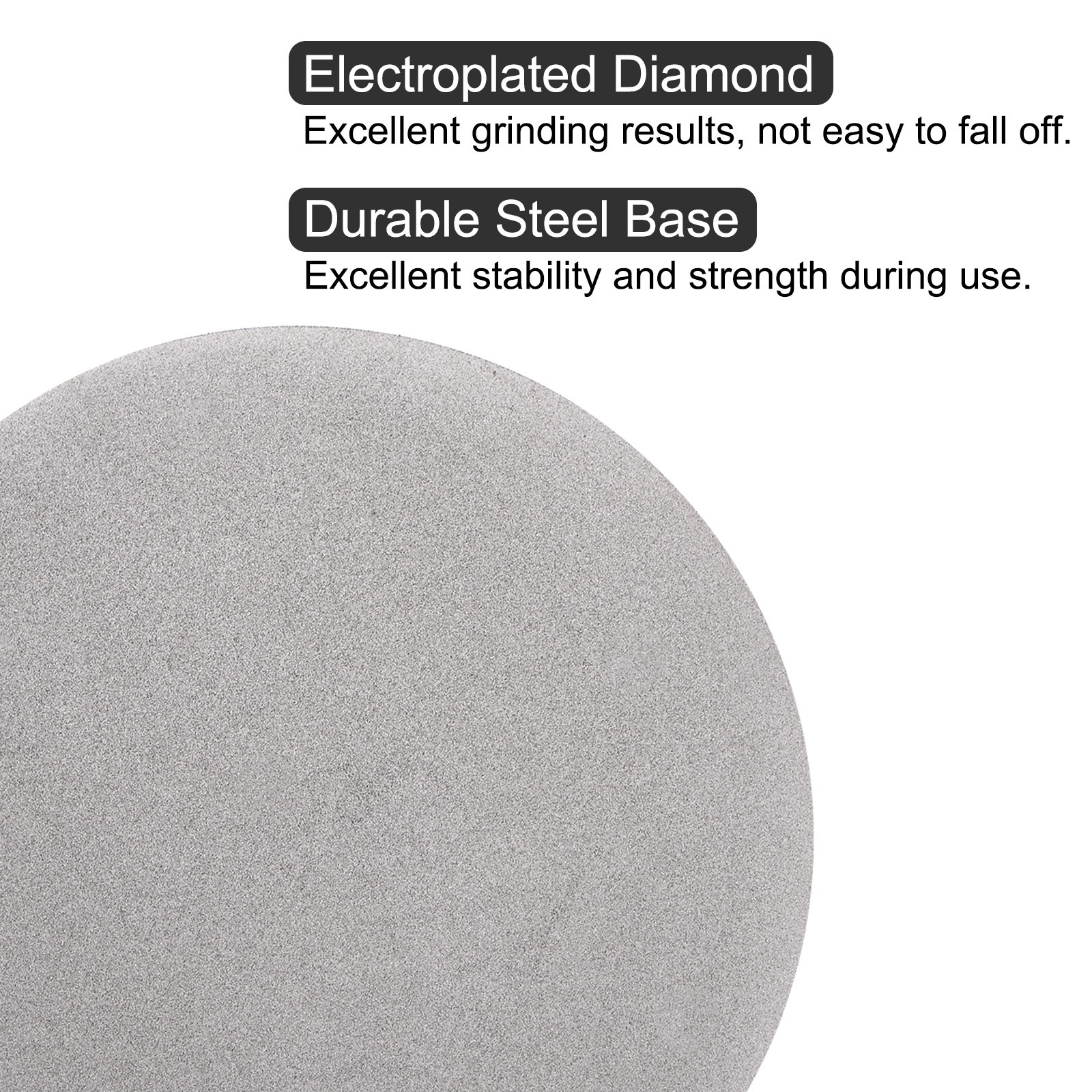 Diamond Sanding Grinding Disc 12″ Grit 180 No Center Hole Flat Lap Wheel Disk