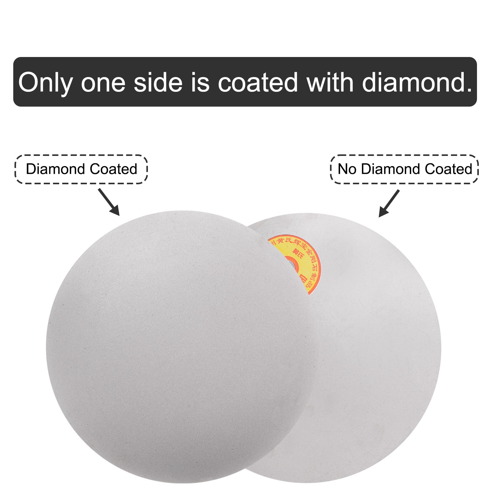 Diamond Sanding Grinding Disc 12″ Grit 600 No Center Hole Flat Lap Wheel Disk
