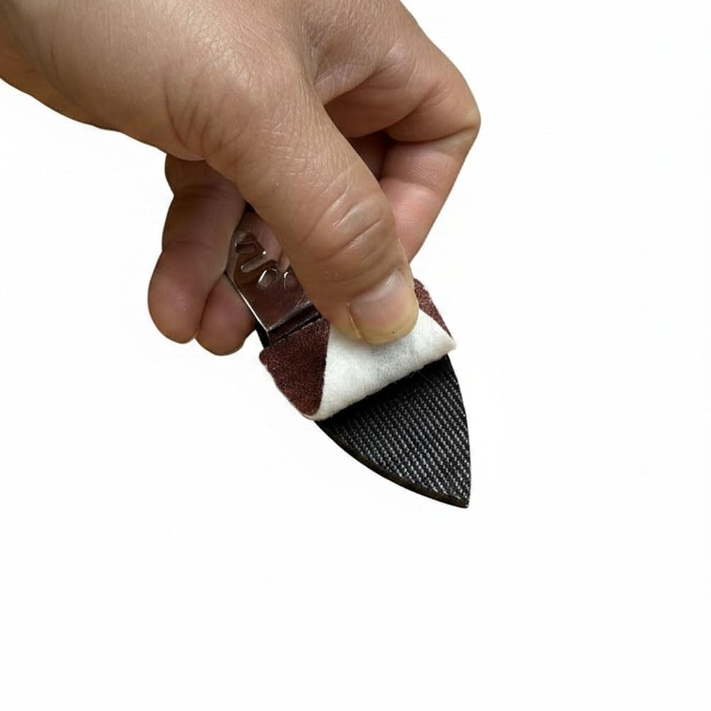 XXGO 52 Pcs Finger 52 Sanding Pads Kits, Silver / Black