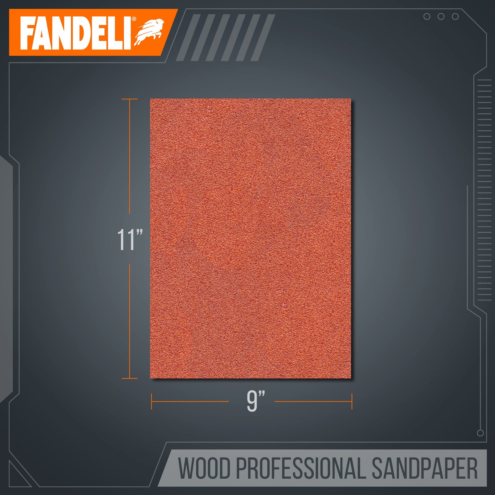 Fandeli | Wood Sanding Paper | Coarse Grit | 25 Sheets of 9” x 11” | Perfec…