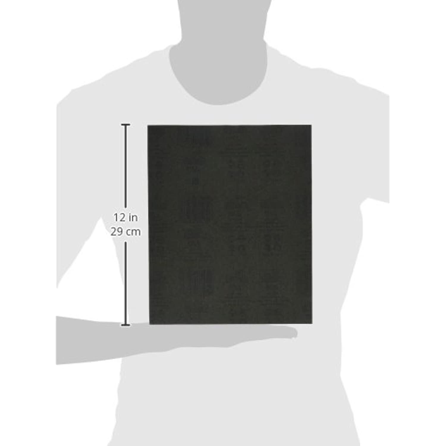 ALI INDUSTRIES 4241 9″ x 11″ Waterproof Sanding Sheets, Black