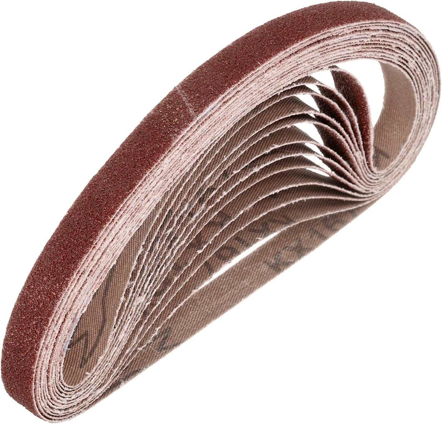 HARFINGTON 1/2 x 12 Inch Sanding Belts, 20 Pcs 80 Grits 1/2×12 inch(80 grit)