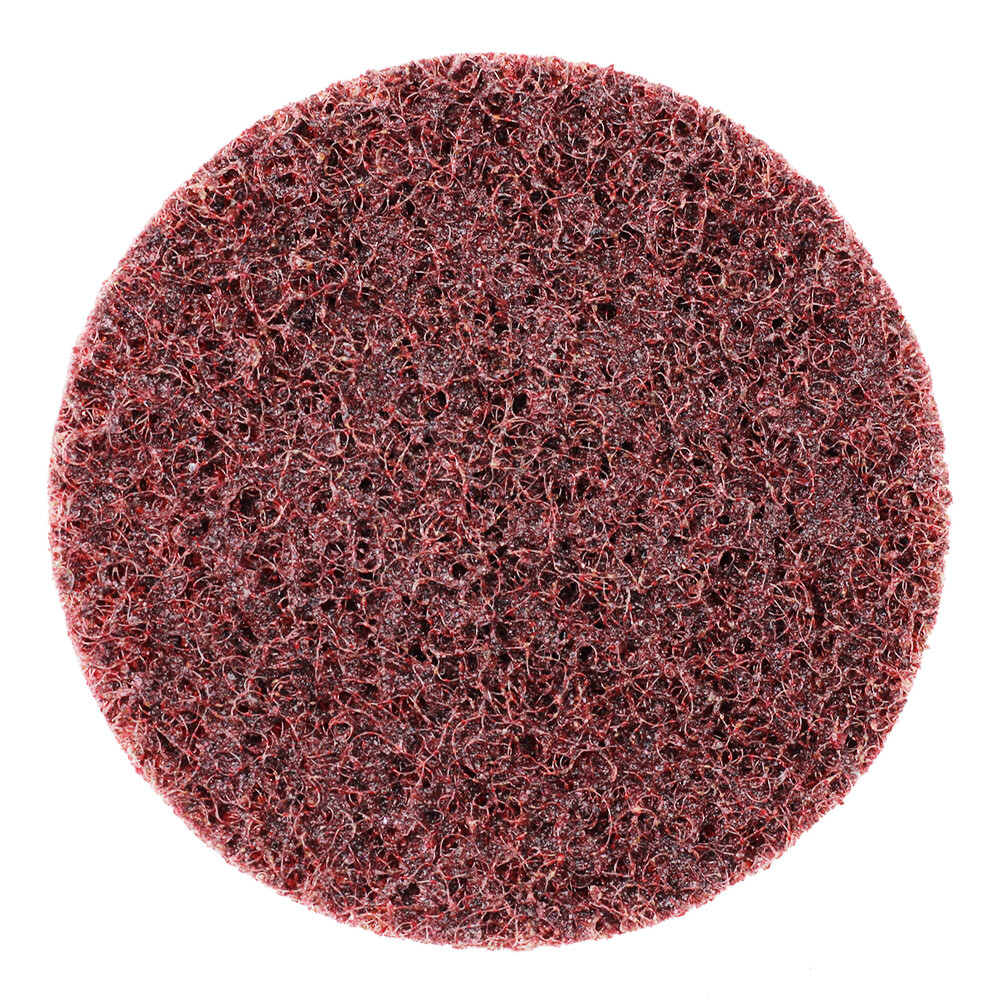 50 Pack – 3″ Roloc Surface Conditioning Discs Medium Red Quick Change Prep Pads