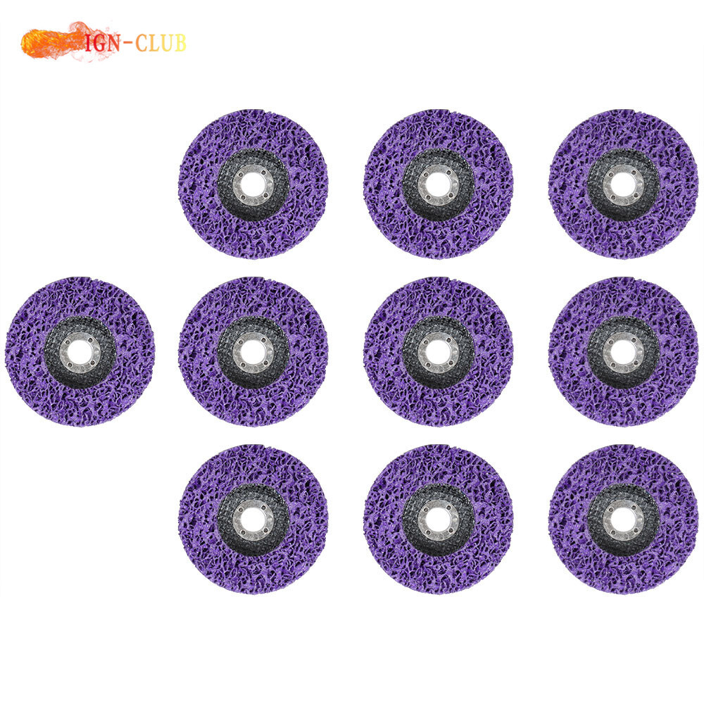 Strip Discs Stripping Wheel For Angle Grinders Purple 10 Pack 4″ x 5/8″ Wheel