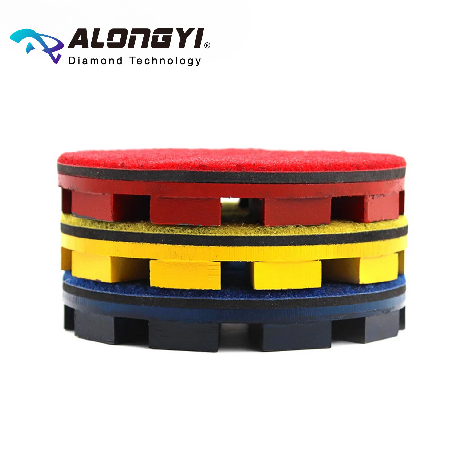4″ Diamond Polishing Pad Metal Bond 105mmGrinding Disc 8mm Thick Dry Wet Use