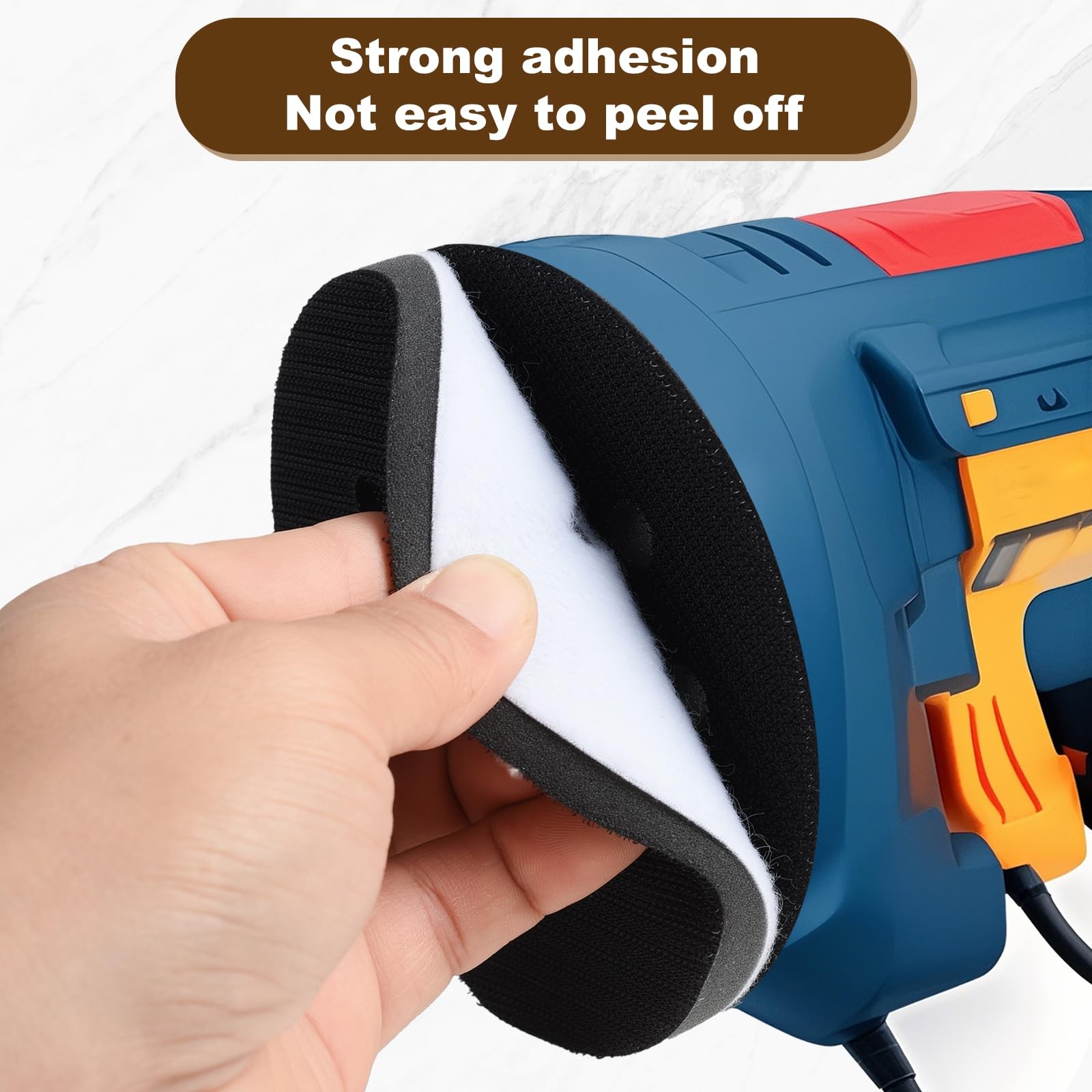 4 Pack 5 Inch 8 Holes Professional Orbital Sander Foam Pads Hook and Loop Sponge