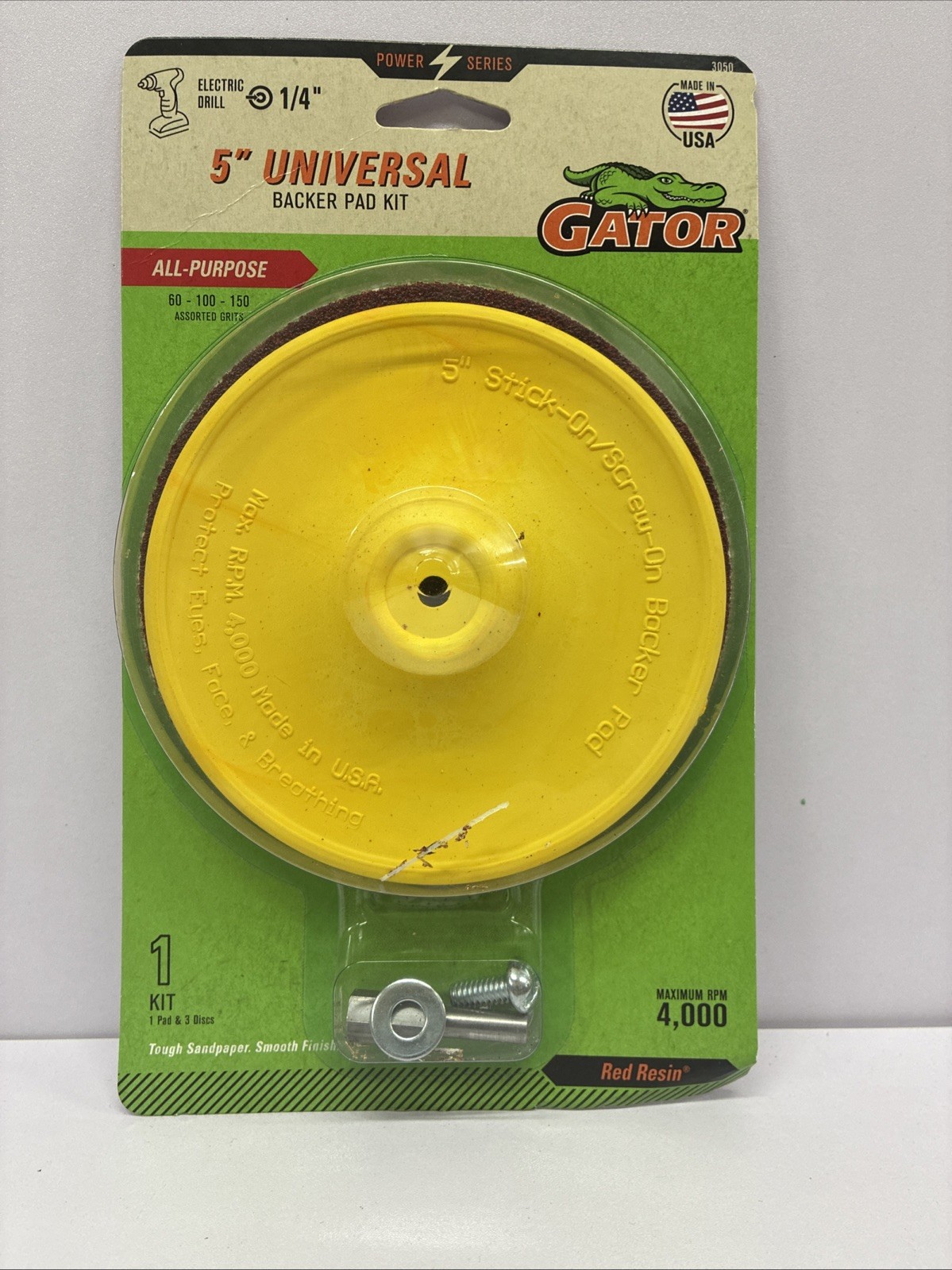 ALI INDUSTRIES 3050 Gator Stick-On Sanding Discs Kit 5″ MADE IN USA