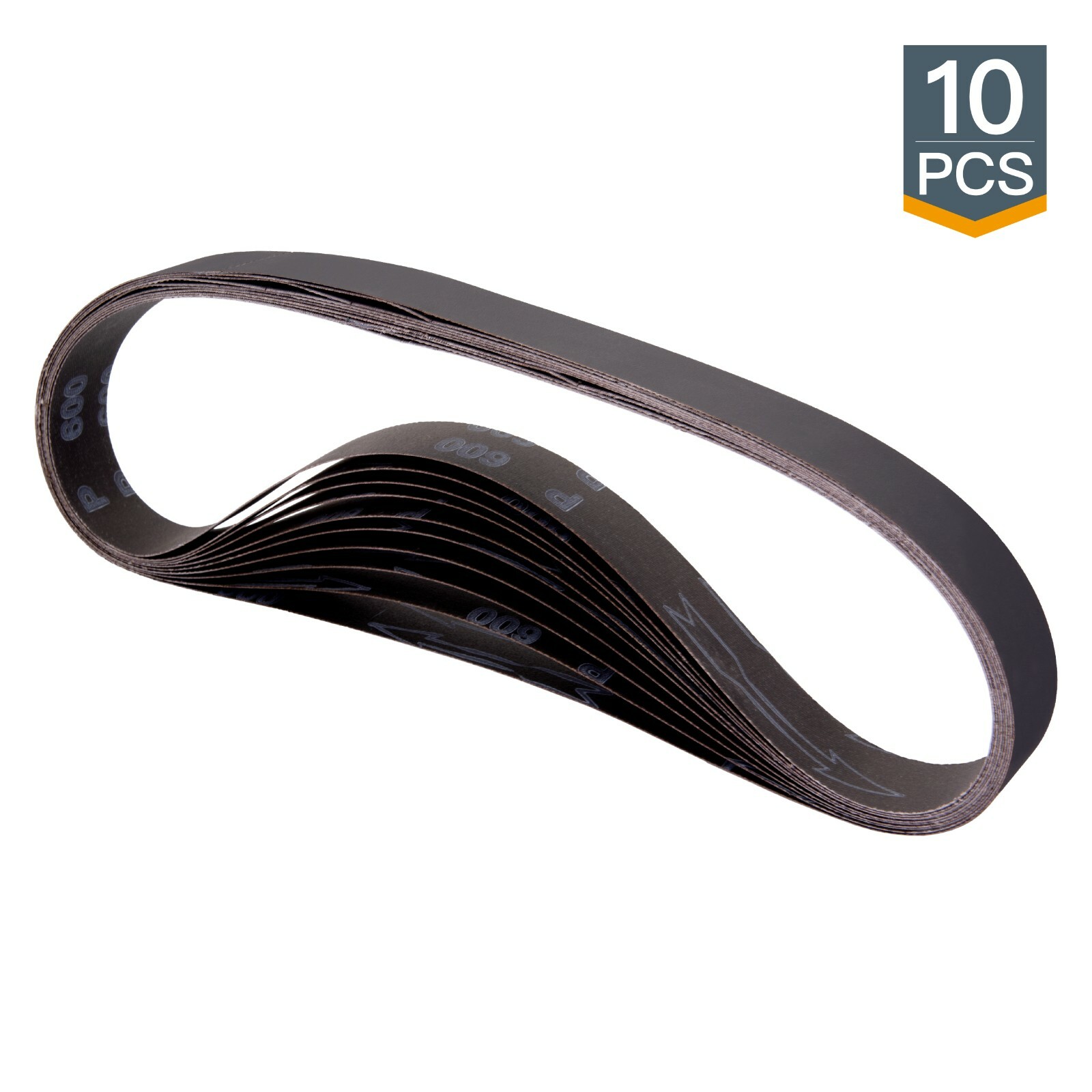 POWERTEC 1 x 42″ Sanding Belts 400Grit Silicon Carbide Sandpaper-10pcs (414240S)
