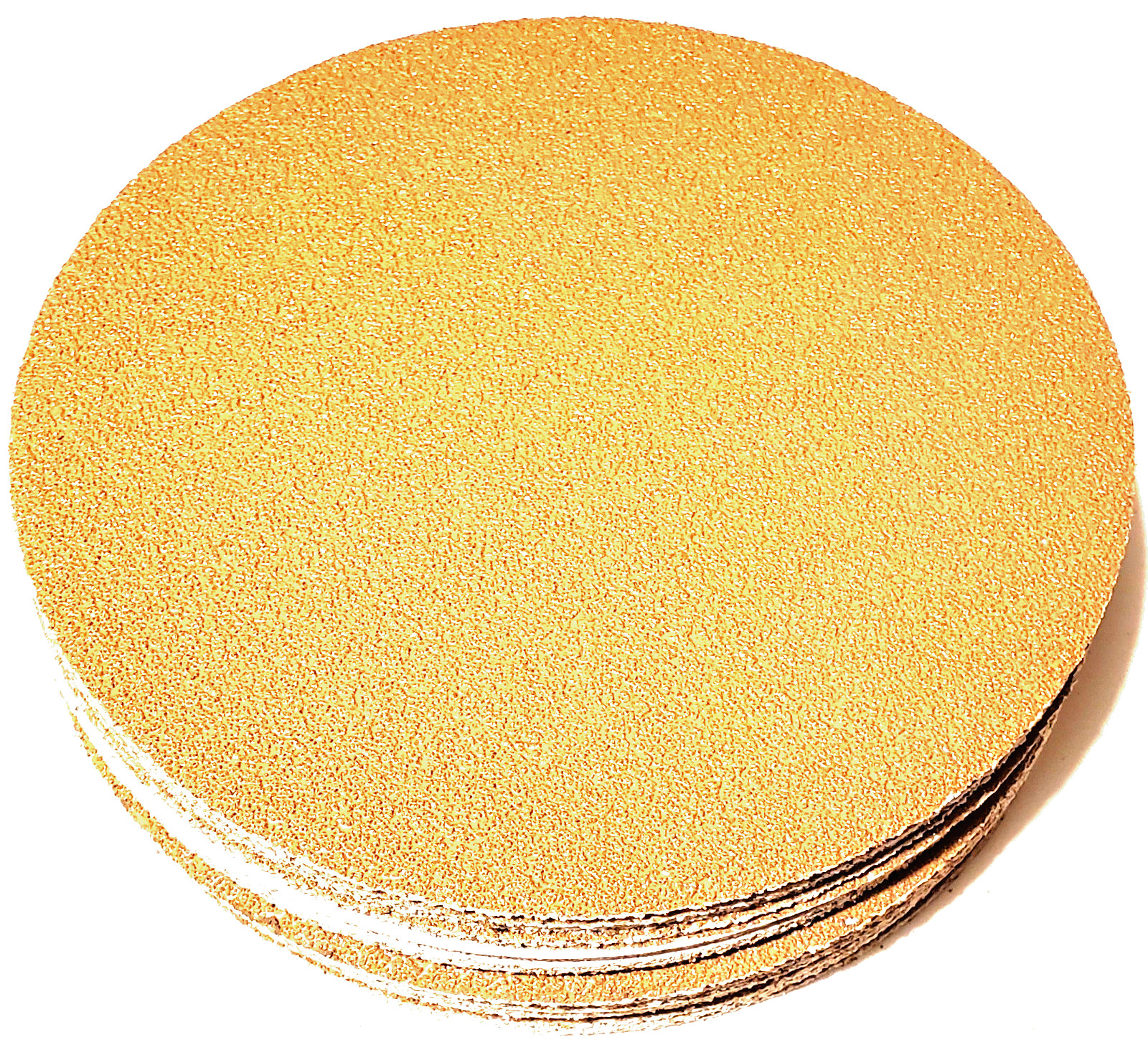 50pc 5″ PSA Stick On SANDPAPER DISC 36 GRIT A/O GoldLine MADE IN USA inch P36