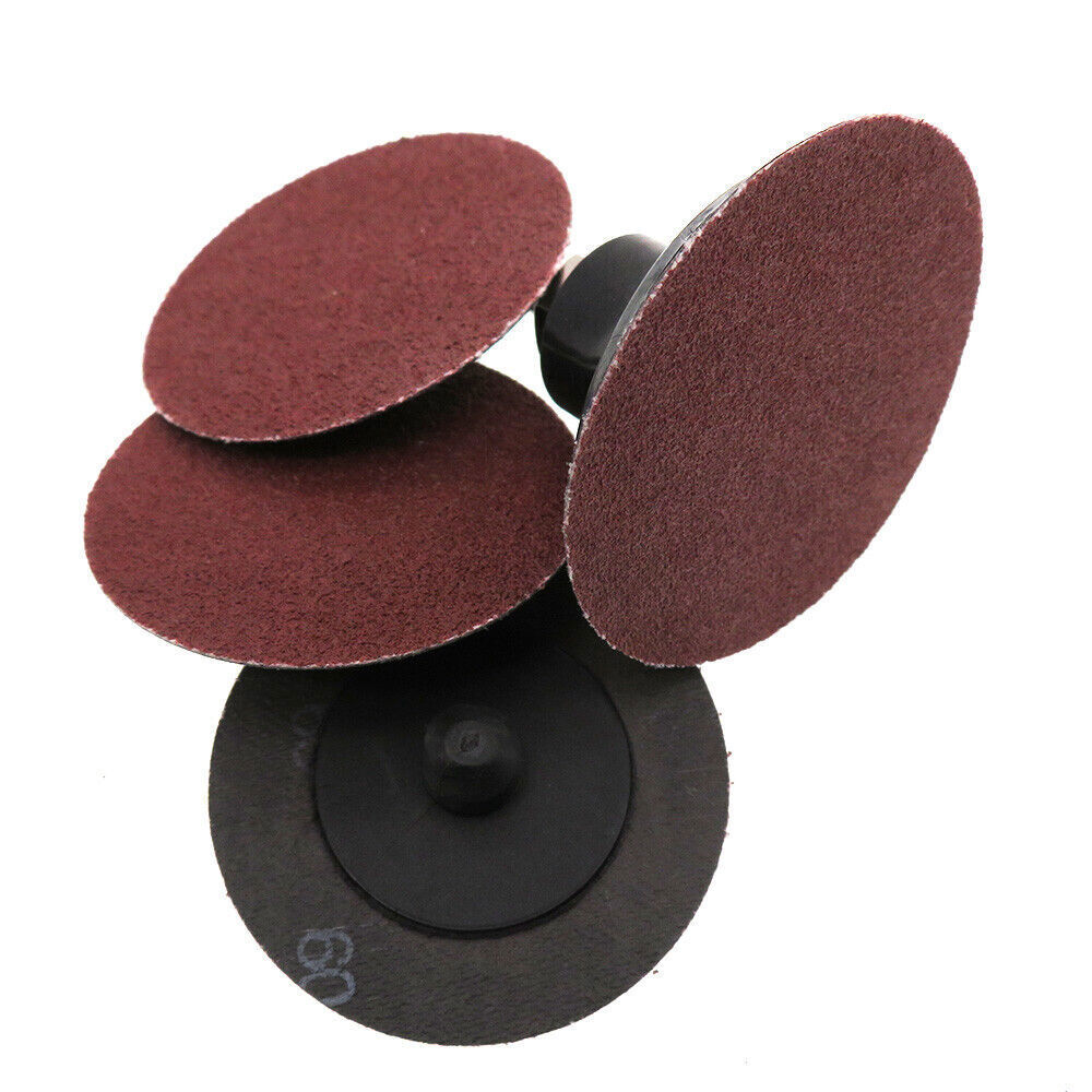 2 Inch R Type Sand Discs Roll Lock Sanding Pads 24/36/40/60/80/120/240/320 Grit