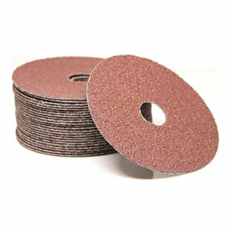 25PCS 4-1/2″ 60Grit Aluminum Oxide Resin Fiber Grinding Sanding Discs for Metals
