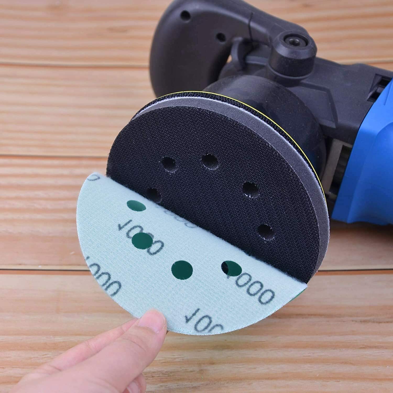 5 Pack 5 Inch 8 Holes Soft Density Foam Interface Pads Sponge Cushion Buffer Pad