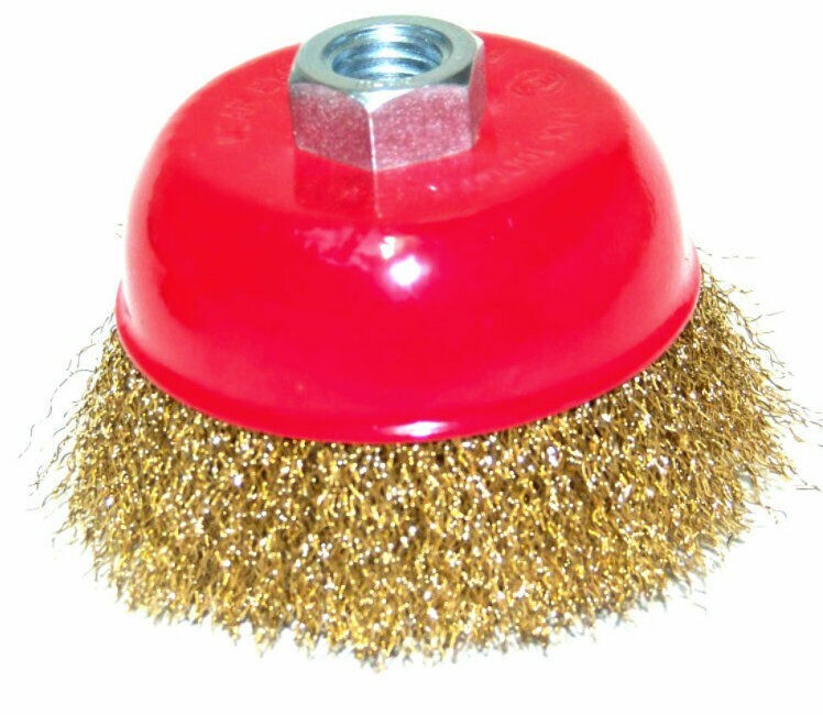 12 Pack 3″ Cup Wire Wheel Brush 5/8″ X 11 NPT Arbor Fits Most Angle Grinders