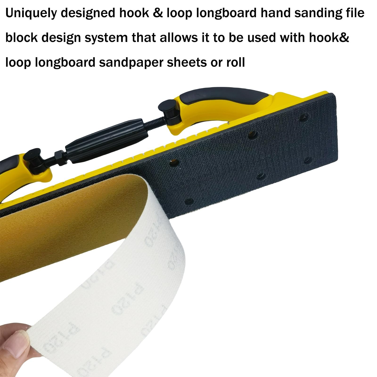 “Toromp Adjustable Longboard Sanding File Block 2-3/4″”x15-3/4″” w/ Hook & Loop”