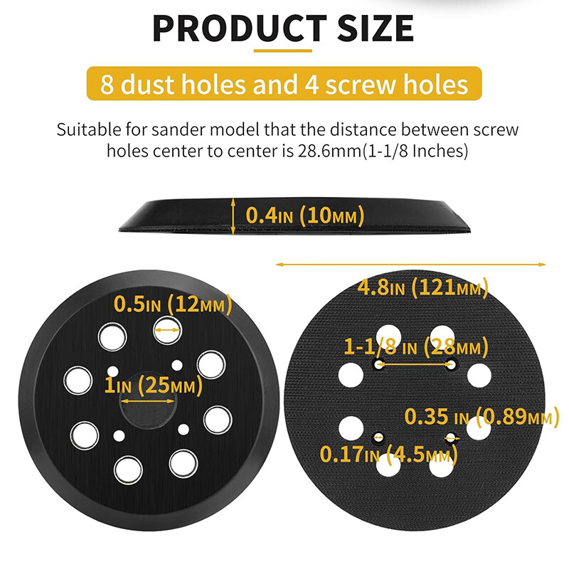 3* 5″ Hook&Loop Orbital Pads For Ryobi RS290 RS280 RS280VS RS281VS #030157001018