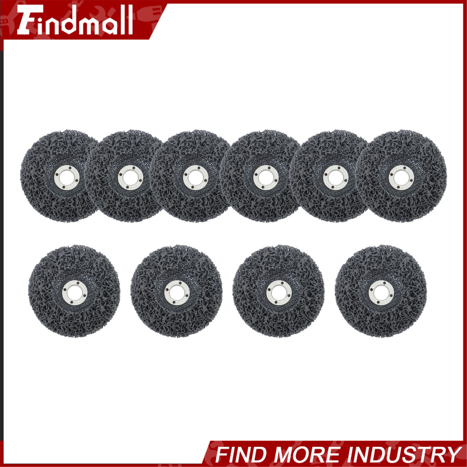 Findmall 10 Pcs 4″ x 5/8″ Black Abrasive Wheels Grinding Discs for Angle Grinder