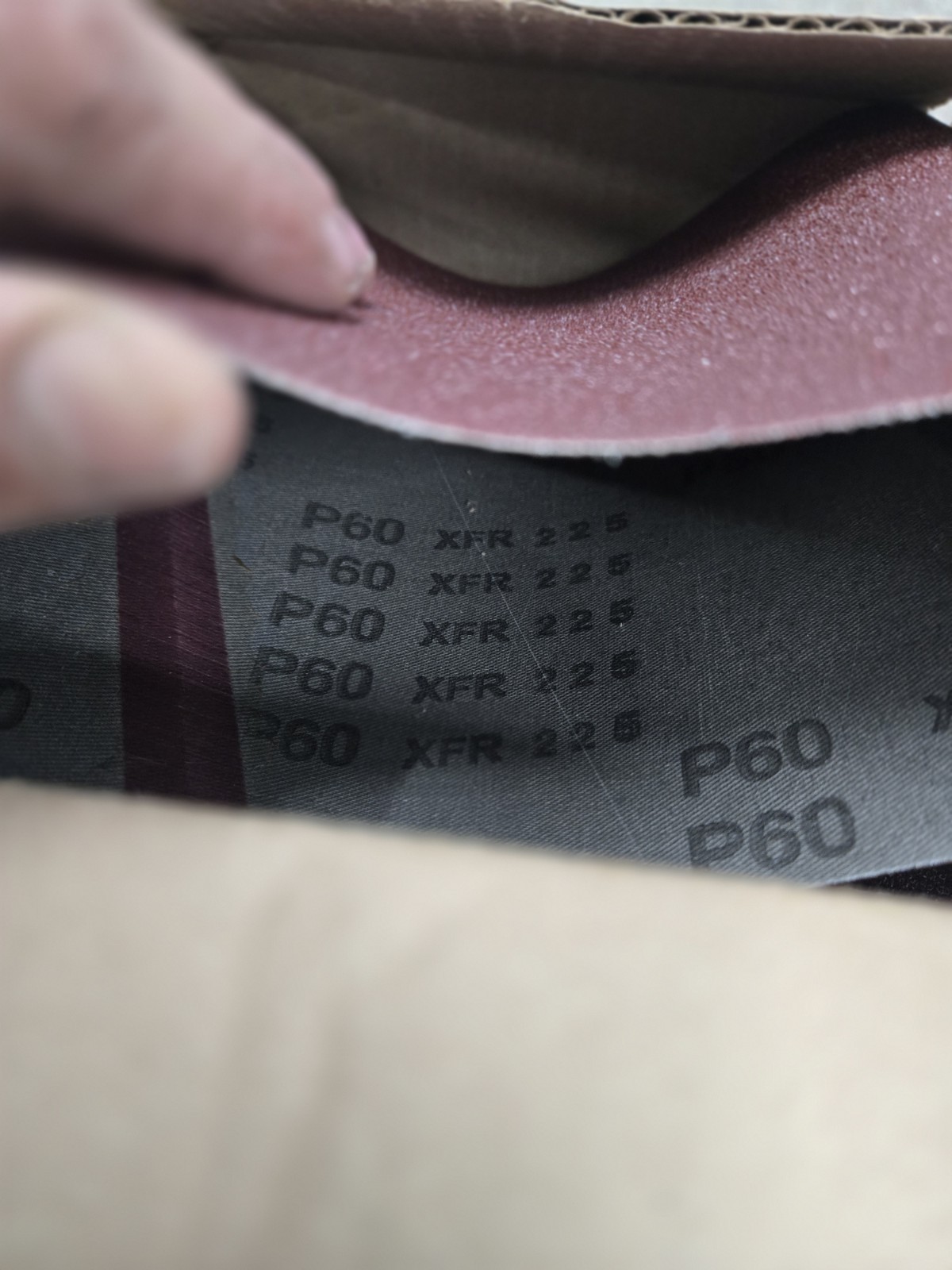 Open Box 10-Pack 8×19 Sanding Belts 60 Grit (P60) Brown MPN 8X19XT60