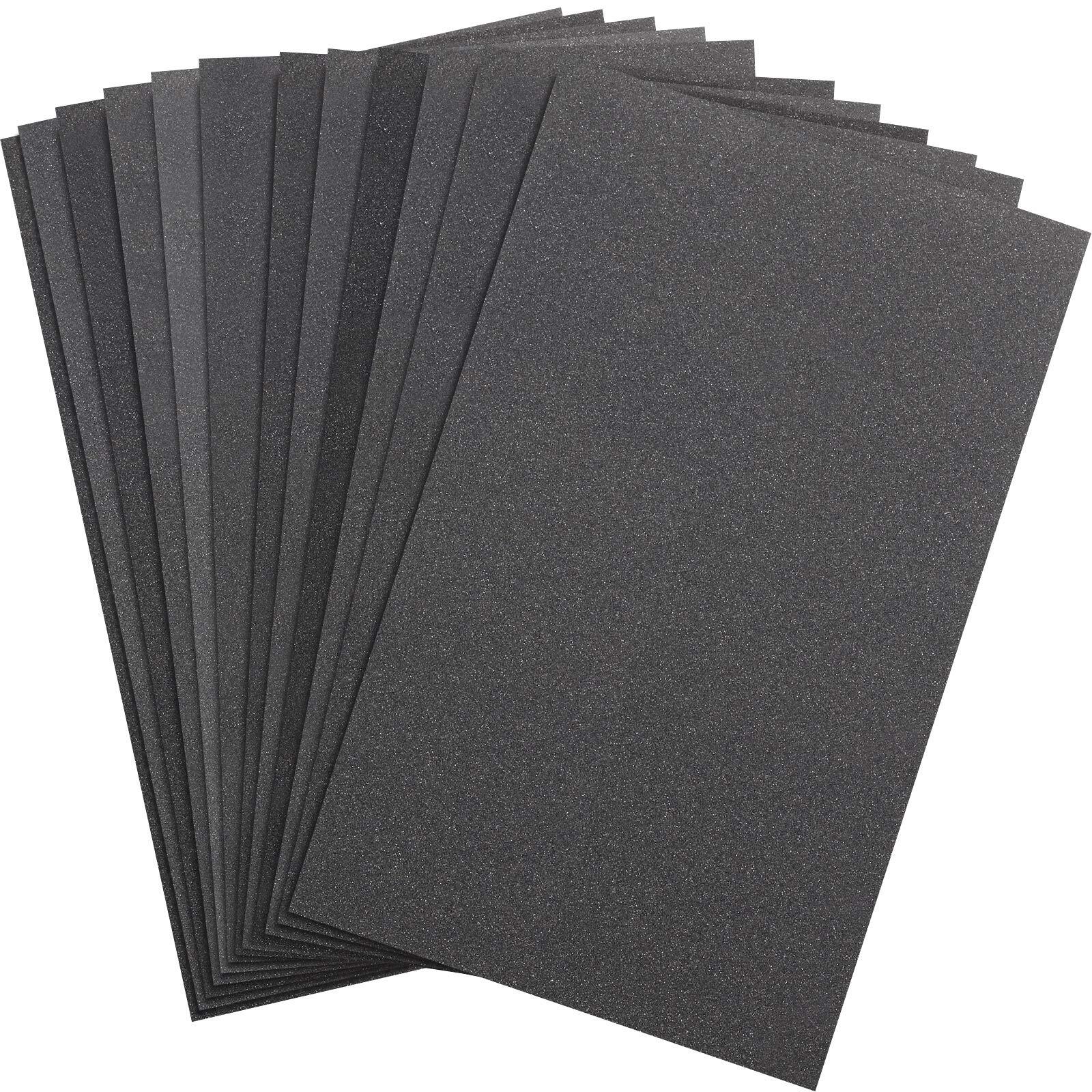 Abrasive Dry Wet Waterproof Sandpaper Sheets Assorted Grit Of 400/600/ 800/1000/