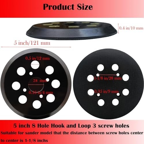 5 Hook & Loop Replacement Sander Pad for Craftsman 315 Random Orbit Sander