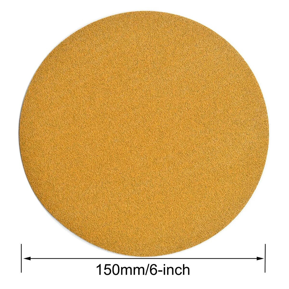 SATC 100PCS 6inch (150mm) Sanding Discs Hook & Loop for Orbital Sander P60-P600