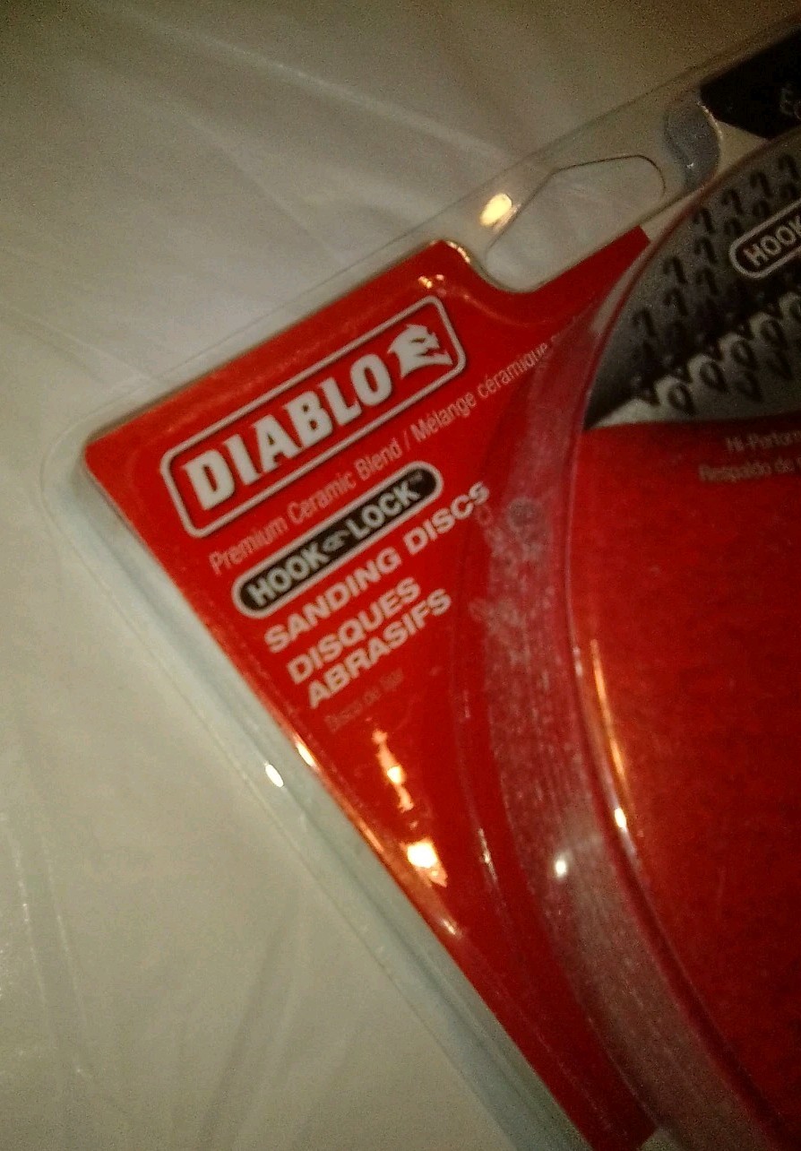sanding discs diablo 5″/ 125mm 15-pack ceramic blend 80 grit hook and lock new