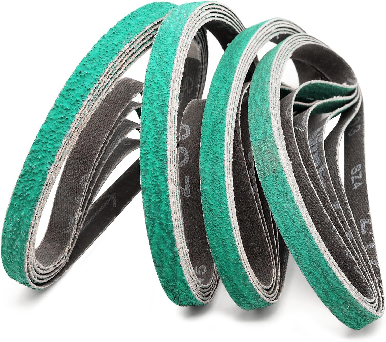 25PCS 3/8″ x 13″ Zirconia Sanding Belt for Air Belt Sander 40-120 Grit for Metal