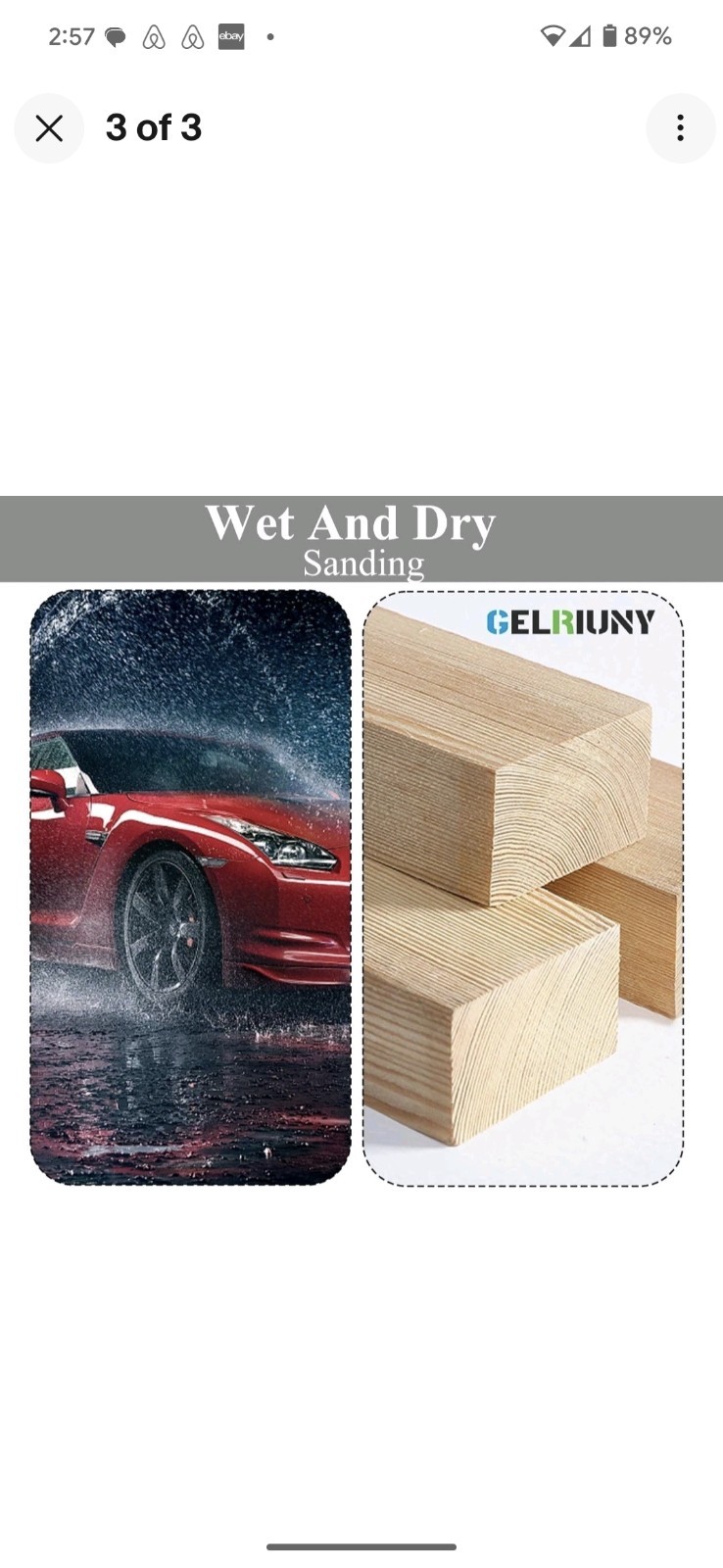 GELRIUNY – EVA Foam Auto Body Sanding Block Kit, Wet & Dry Use, 24 Pieces