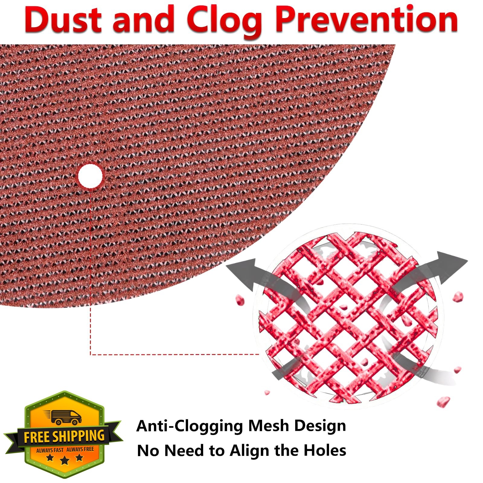 KQCXIK 6 Inch 180 Grit Mesh Sanding Discs