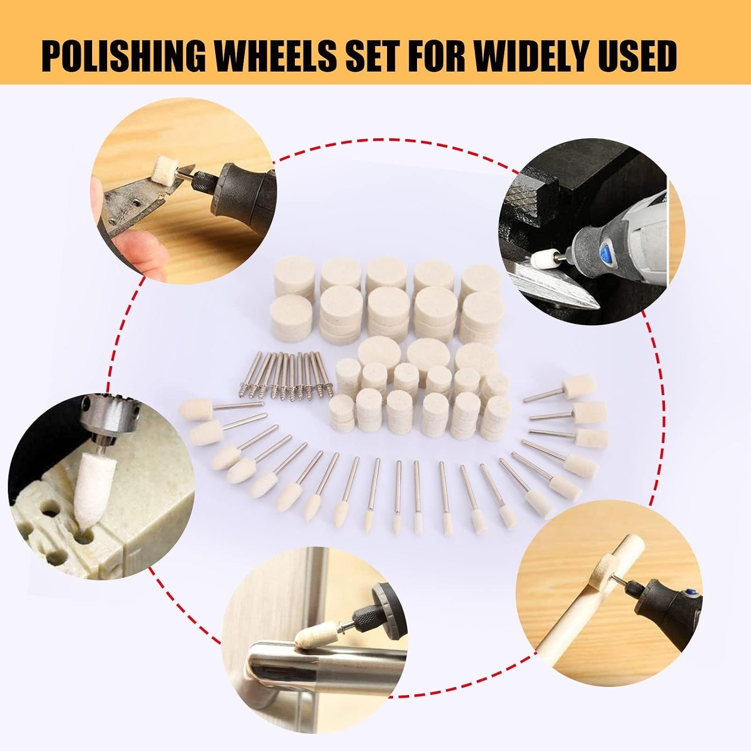 100PCS Polishing Buffing Wheels Set – Easy to Use and Ideal for Every Project