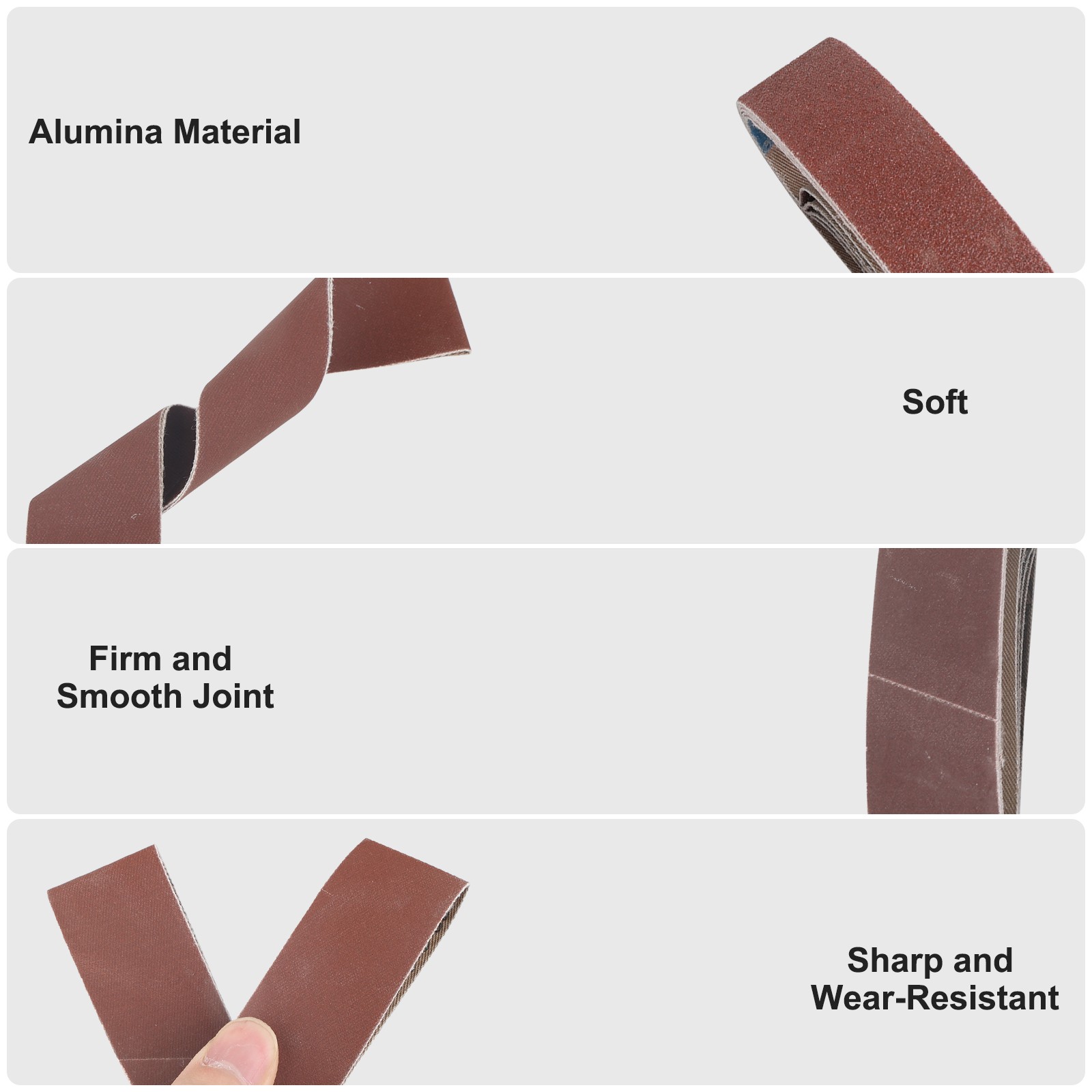 35pcs 1.18×13″ Sanding Belts 80-1000Grit for Mini Belt Sander Knife Metal Wood