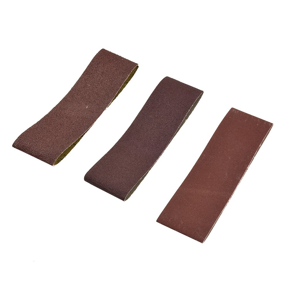 3 Pcs 76*533mm 3*21 Inch Alumina Sand Abrasive Belt 40/80/120 Grit Grinding New