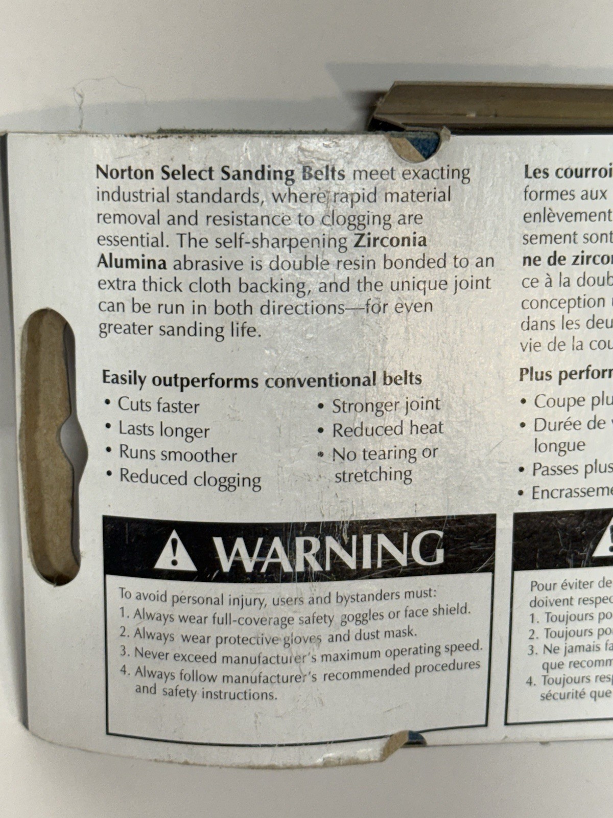 Norton #49611 Sanding Belt 80grit 3x21in 2 Pack New