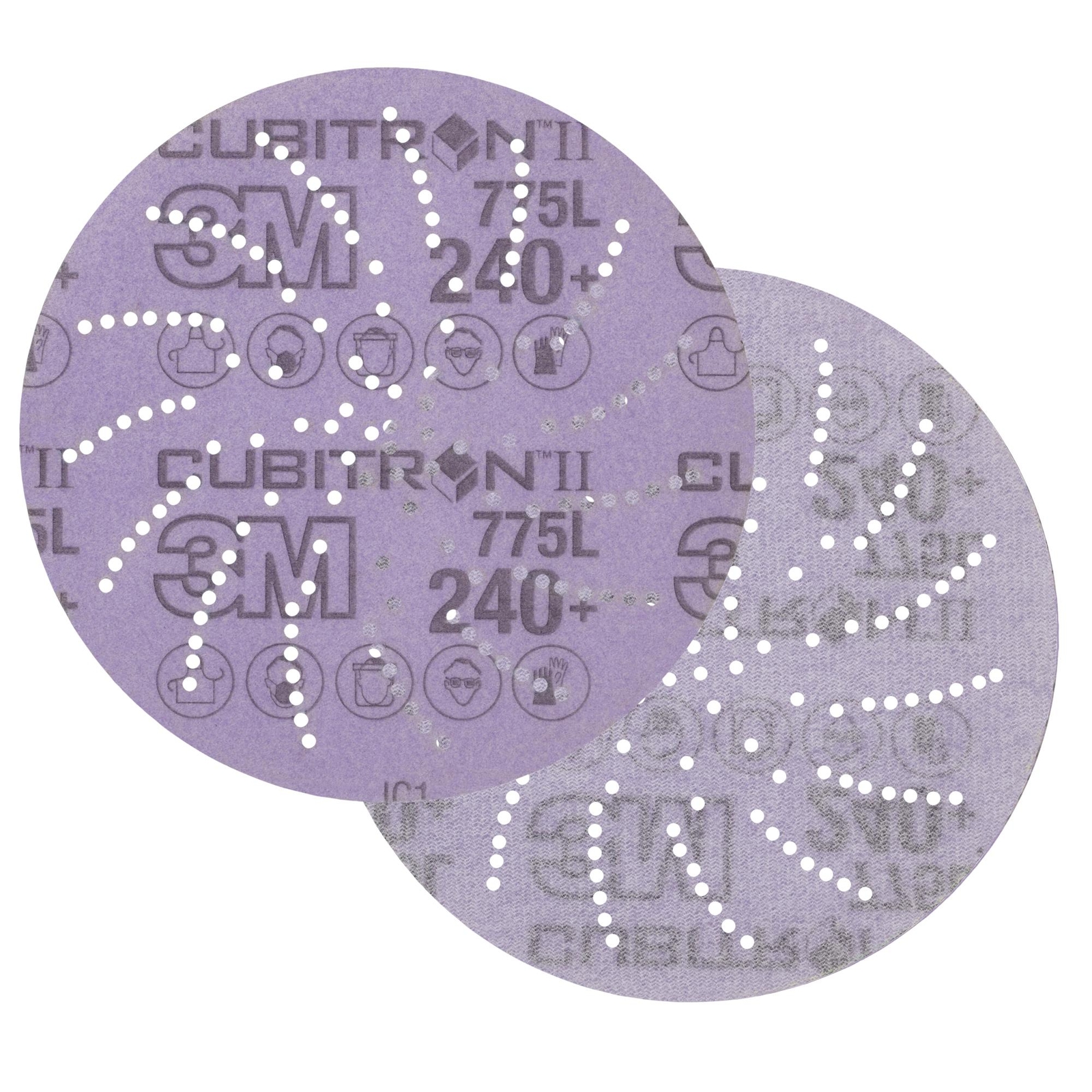 3M Xtract Cubitron II Film Disc 775L, 240+, 5 in, Die 500LG,50/Carton