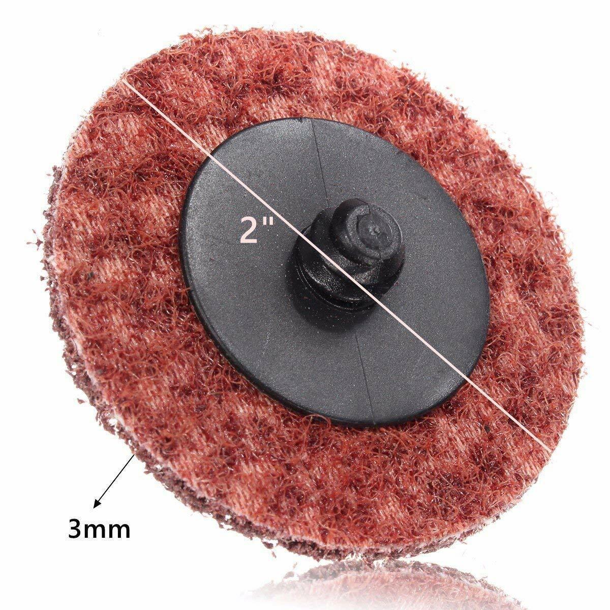 2 inch Roll Lock Surface Prep Conditioning Quick Change Sanding Discs w/ Holder