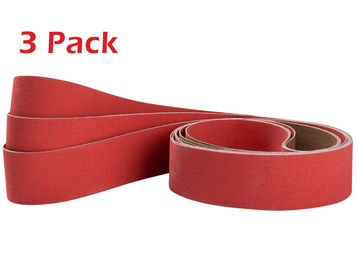 3-Pack 2×72 inch Ceramic Grinder Sanding Grinding Belts 120 Grit for Metal Steel