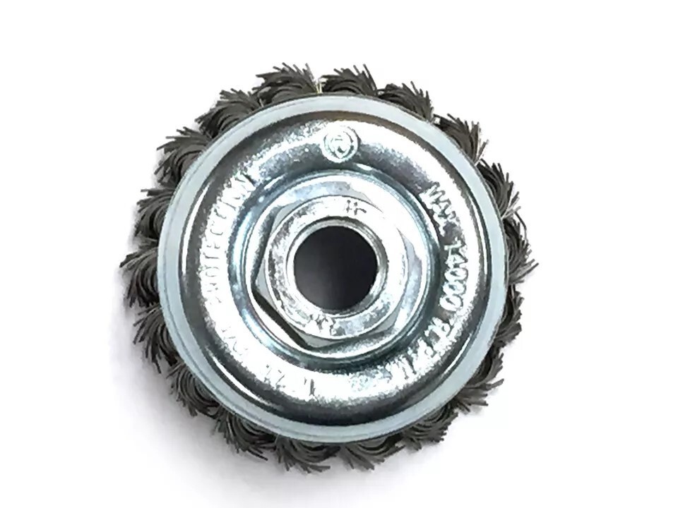 Welding Rust Paint Removal 4″ Stainless Cup Brush + 4″ Carbon Steel Wire Wheel
