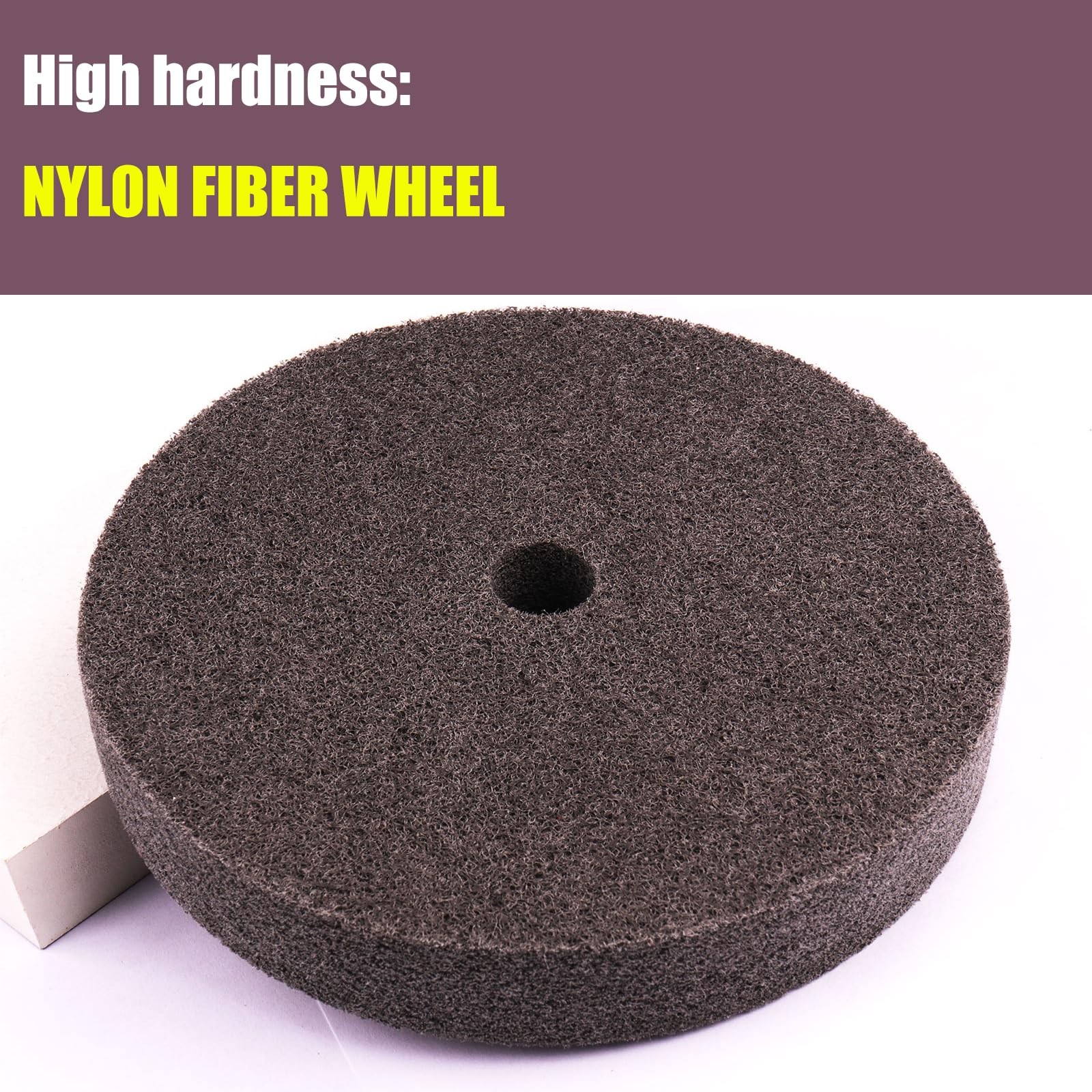 CBRIGHT 6 Inch Fiber Buffing Wheel,7P Hardness Polishing 6 inches
