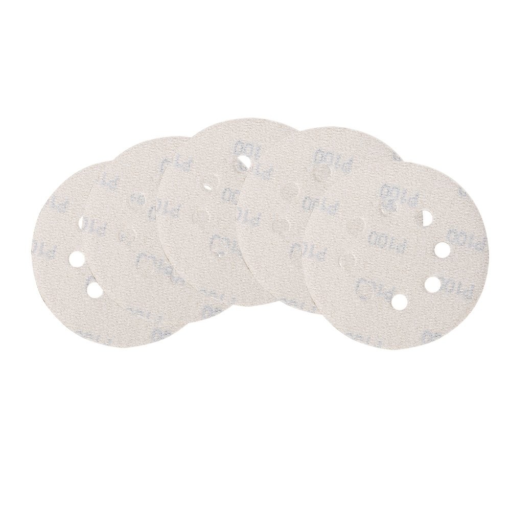 100 Pack Sanding Disc Sander Paper 8 Hole Hook And Loop Sanding Disc 100 Grit 5″
